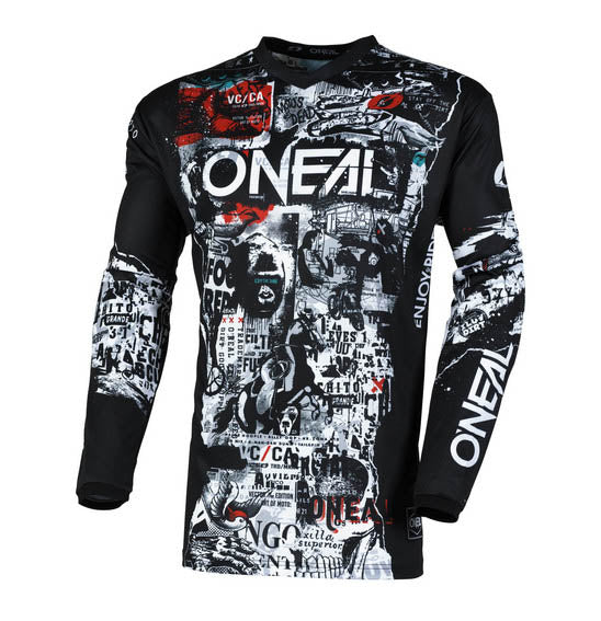 O'Neal ELEMENT Attack Jersey - Black/White