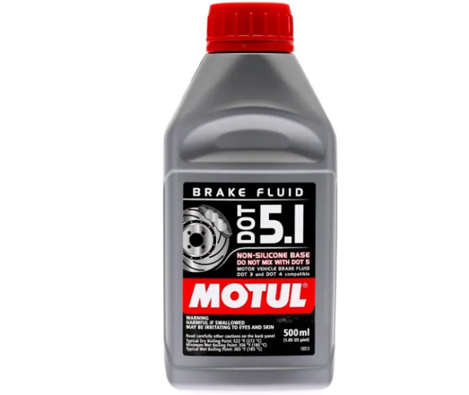 Motul DOT 5.1 Brake Fluid 0.500L 100% Synthetic