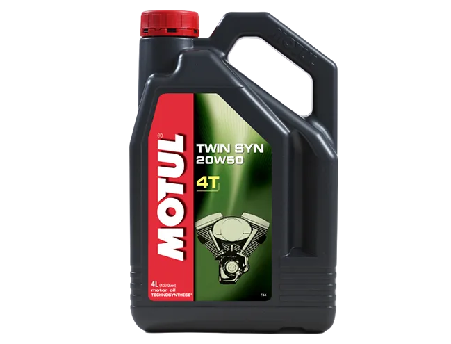 Motul Twin Syn 20W50 4L Semi Synthetic Oil for 4-stroke V-Twin engine