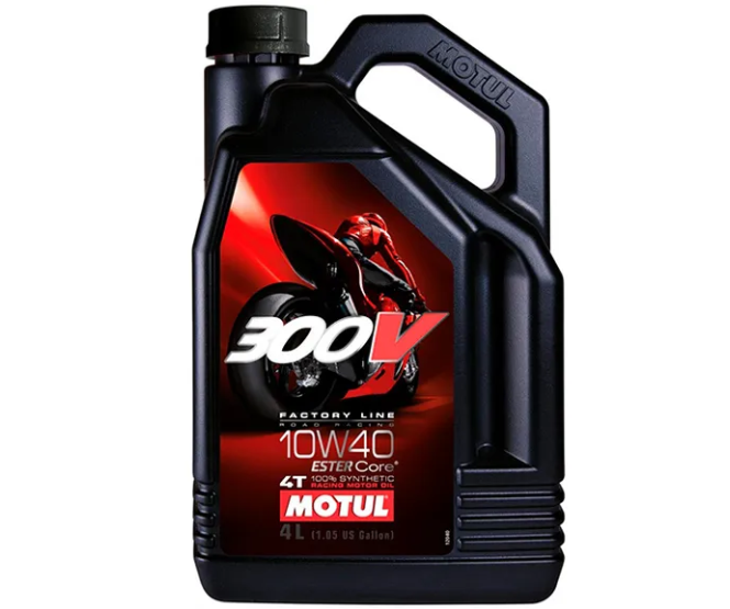 Motul 300V 4-stroke Road Racing 100% Synthetic 4T RR 10W40 4L