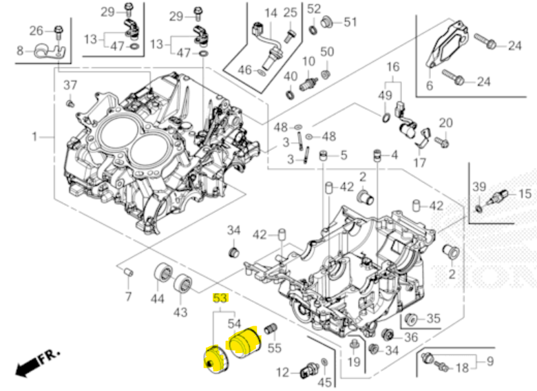 Genuine Honda OEM Oil Filter Set Cartridge & Wrench 15010-MKR-305