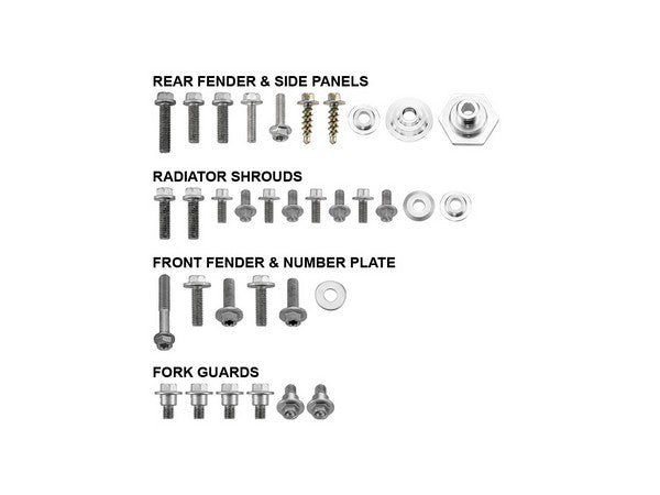 BODY PANEL FASTENER BOLT KIT PSYCHIC KTM 200EXC 250EXC 300EXC 250EXCF 400EXCF 450EXCF 08-11