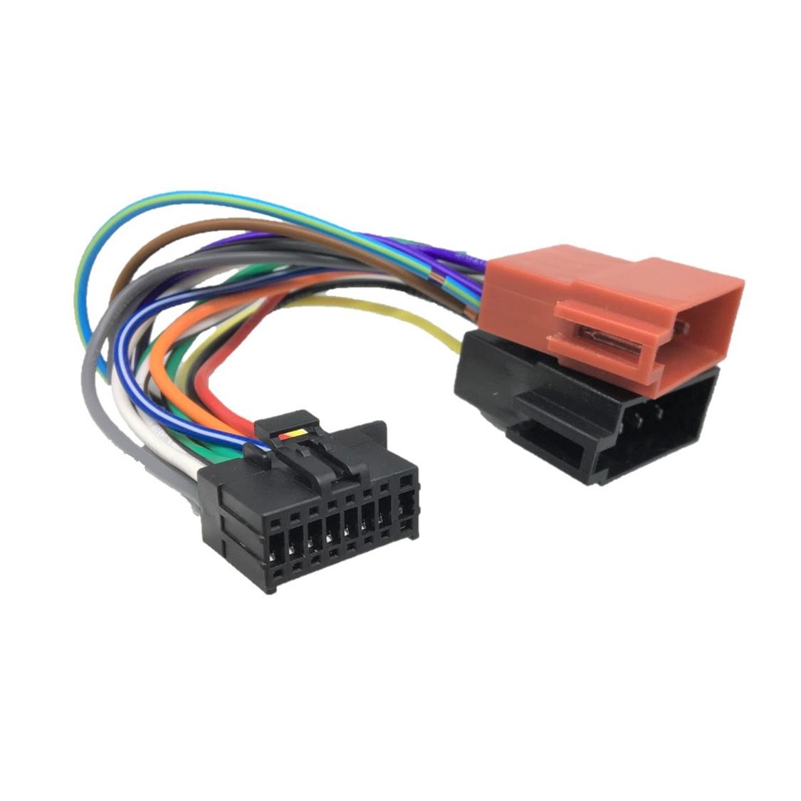 CAR STEREO HARNESS JVC 2017 ON 16 PIN FOR SINGLE AND DOUBLE DIN WITHOUT TOUCH SCREEN