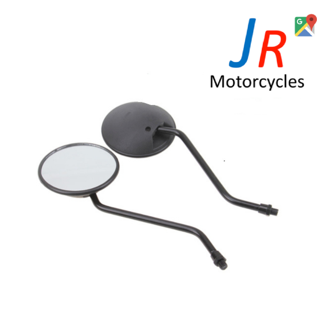 4" Round Mirrors Universal Motorcycle Scooters 10mm | Honda Yamaha Suzuki image 0