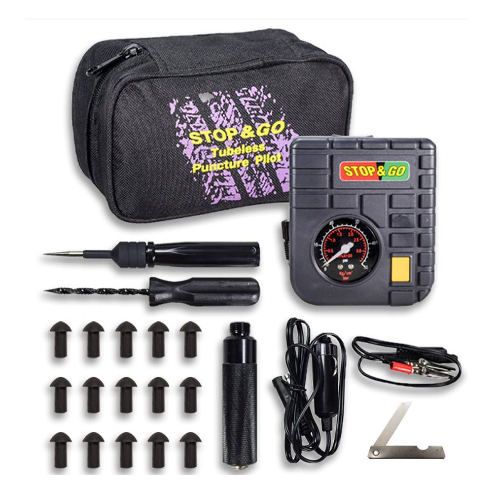 STOP & GO TYRE PLUGGER ULTIMATE KIT WITH COMPRESSOR (6000)