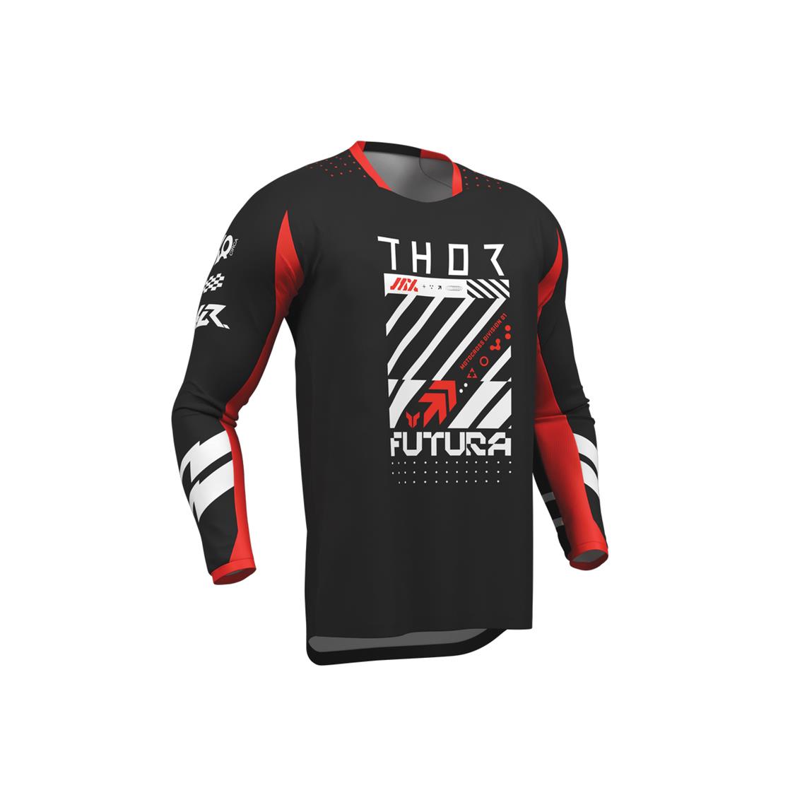 THOR YOUTH JERSEY LAUNCHMODE FUTURA BLACK/RED