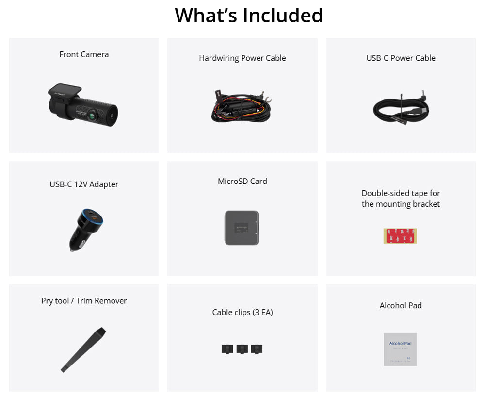 BLACKVUE DR770X-1CH-II FRONT FACING FULL HD (1080) DASHCAM 64 GB