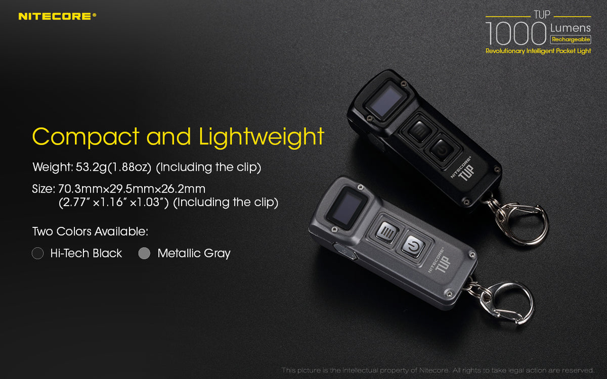 NITECORE RECHARGEABLE KEYRING LIGHT BLACK