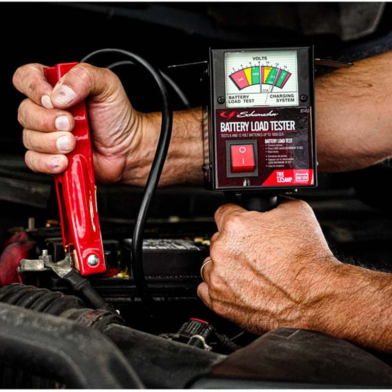 SCHUMACHER BATTERY LOAD TESTER WITH CLAMPS 135A BT453
