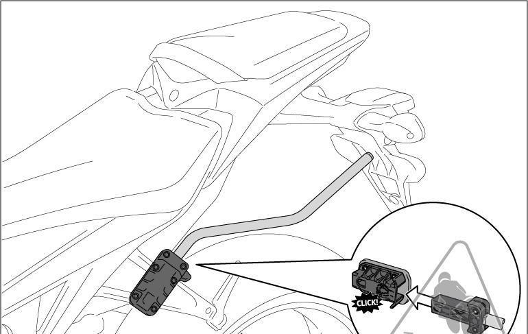 PANNIER MOUNTS SW MOTECH BLAZE QUICK LOCK SPACER BAR DUCATI HYPERMOTARD 821 939 HYPERSTRADA 821