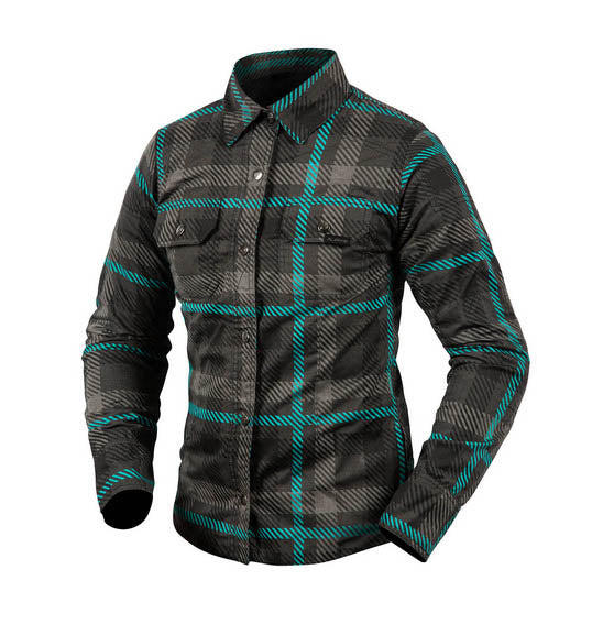 RJAYS REGIMENT 2 Reinforced LADIES Shirt Black/Teal - Urban/Cruiser