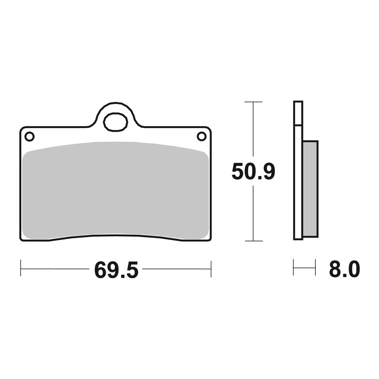 Brembo Upgrade Carbon Ceramic Front Brake Pads 07BB15RC