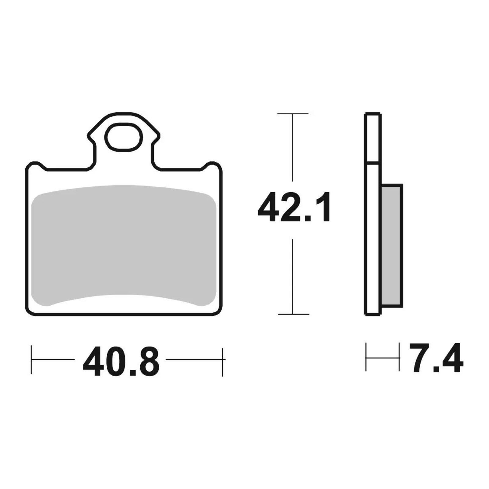 Brembo Upgrade Sinter Rear Brake Pads 07GR16SX