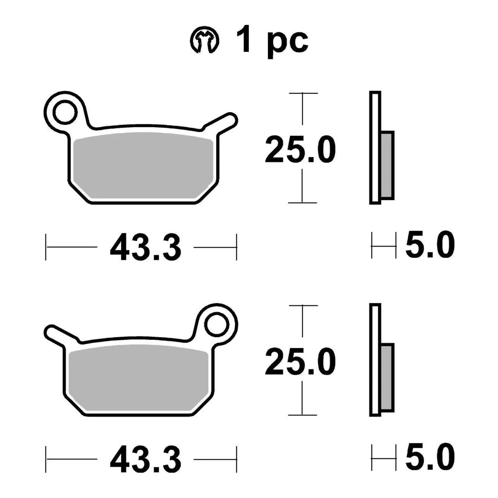 Brembo Upgrade Sinter Front Brake Pads 07GR70SX