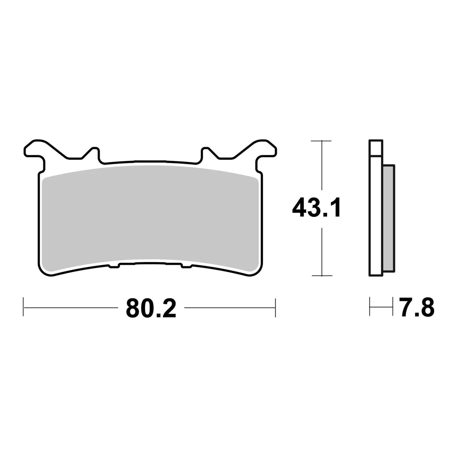 Brembo Xtra Sinter Front Brake Pads 07GR99SR