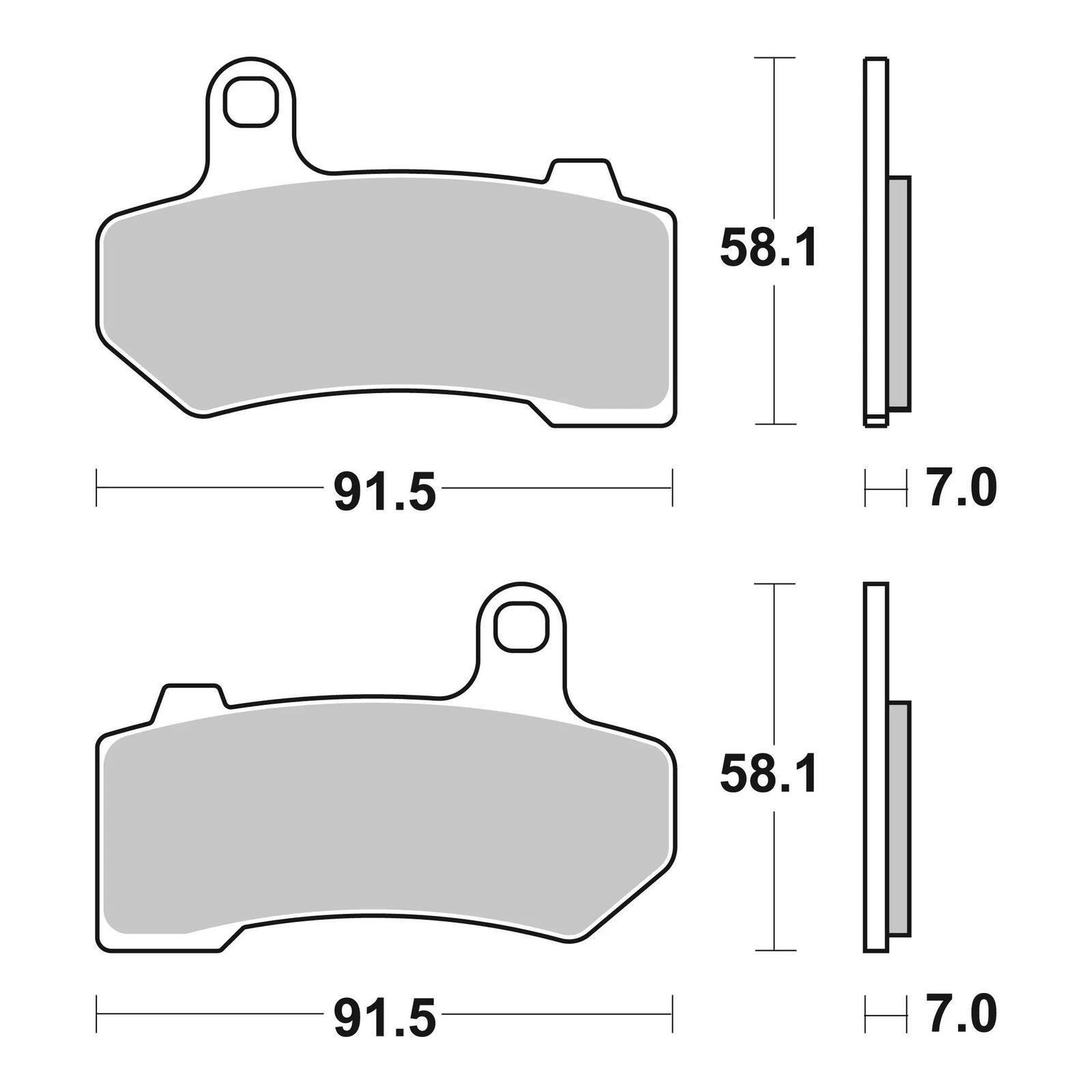 Brembo Prime Sinter Front Brake Pads 07HD17SA