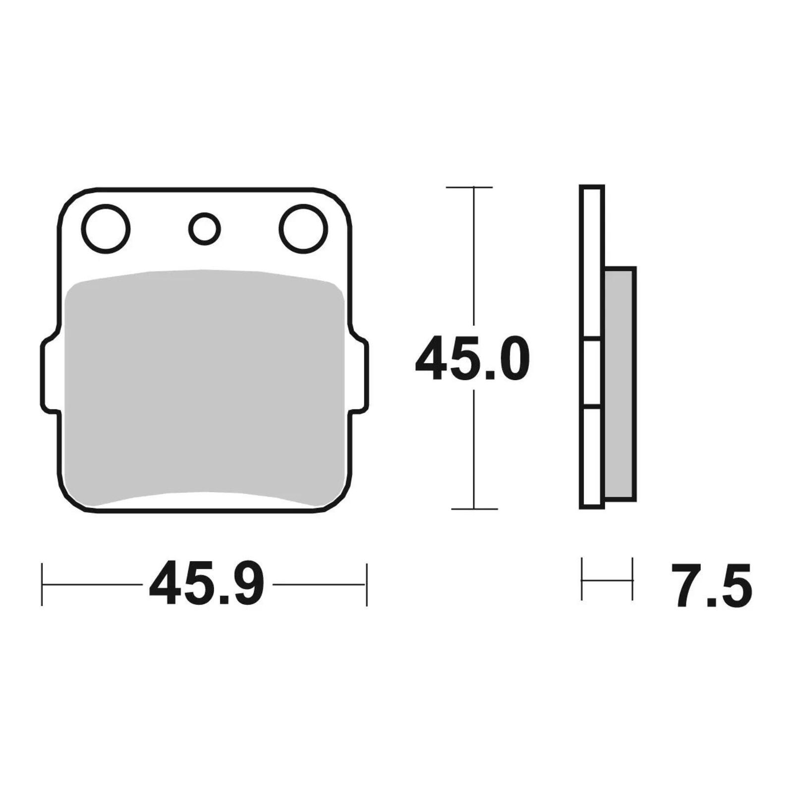 Brembo Upgrade Sinter Front Brake Pads 07HO32SX