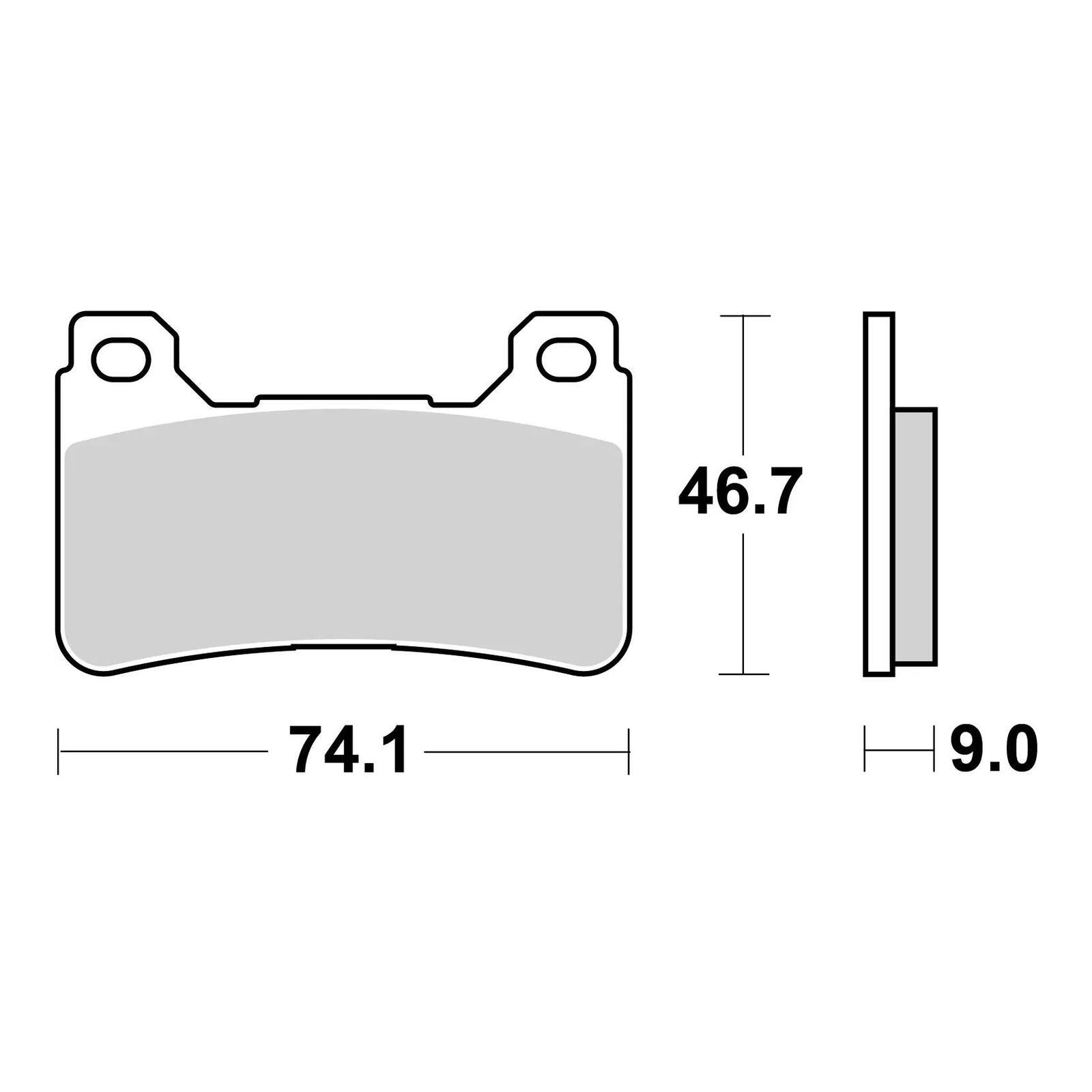 Brembo Upgrade Carbon Ceramic Front Brake Pads 07HO50RC