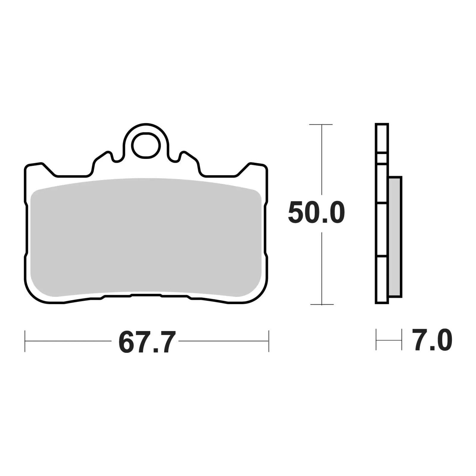 Brembo Prime Sinter Front Brake Pads 07HO72SA