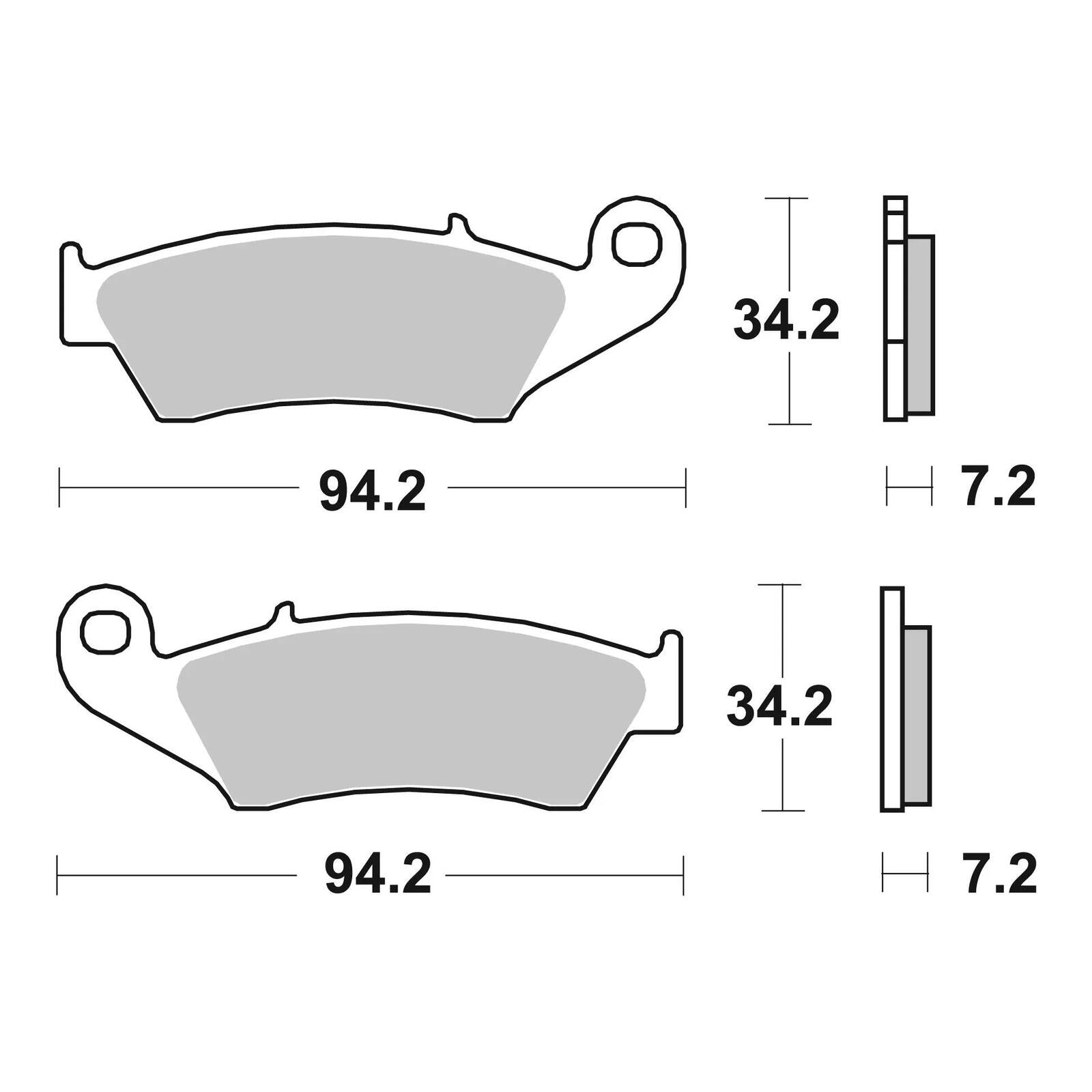 Brembo Prime Sinter Front Brake Pads 07KA17SD