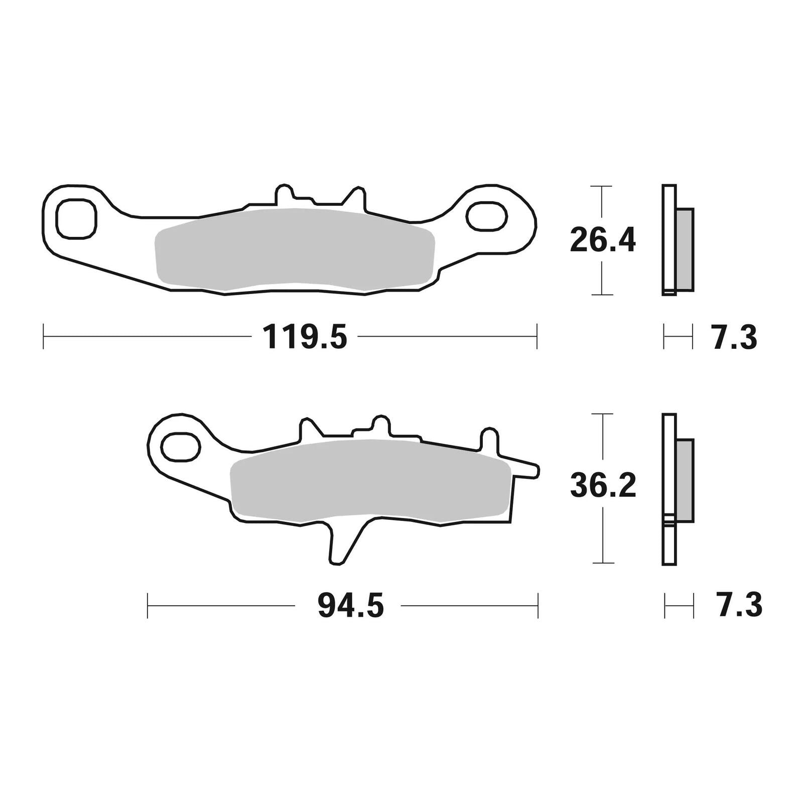 Brembo Prime Sinter Front Brake Pads 07KA22SD