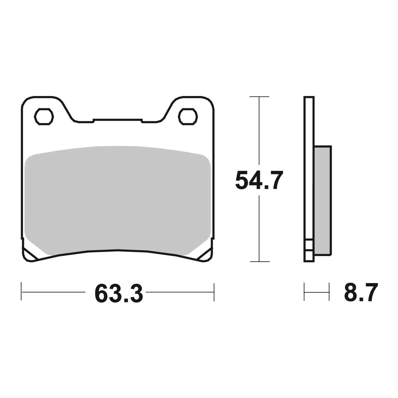 Brembo Prime Sinter Front Brake Pads 07YA11SA