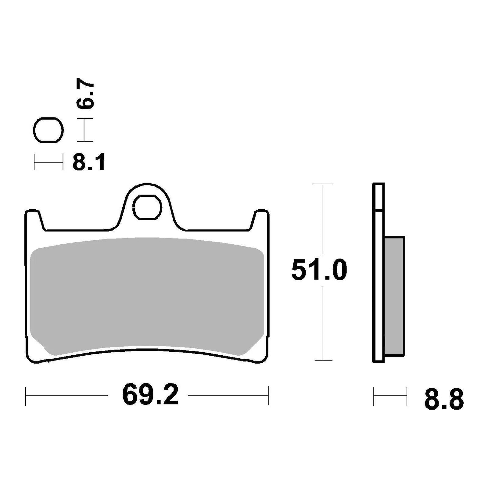 Brembo Xtra Sinter Front Brake Pads 07YA23SR