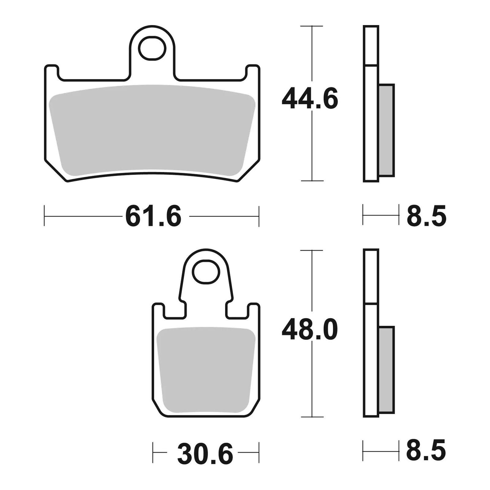 Brembo Prime Sinter Front Brake Pads 07YA46SA