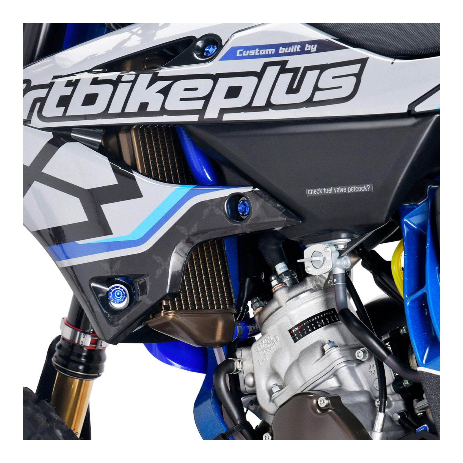 DRC Silicone Radiator Hose Kit - Yamaha YZ450F (2018–2022) - Blue