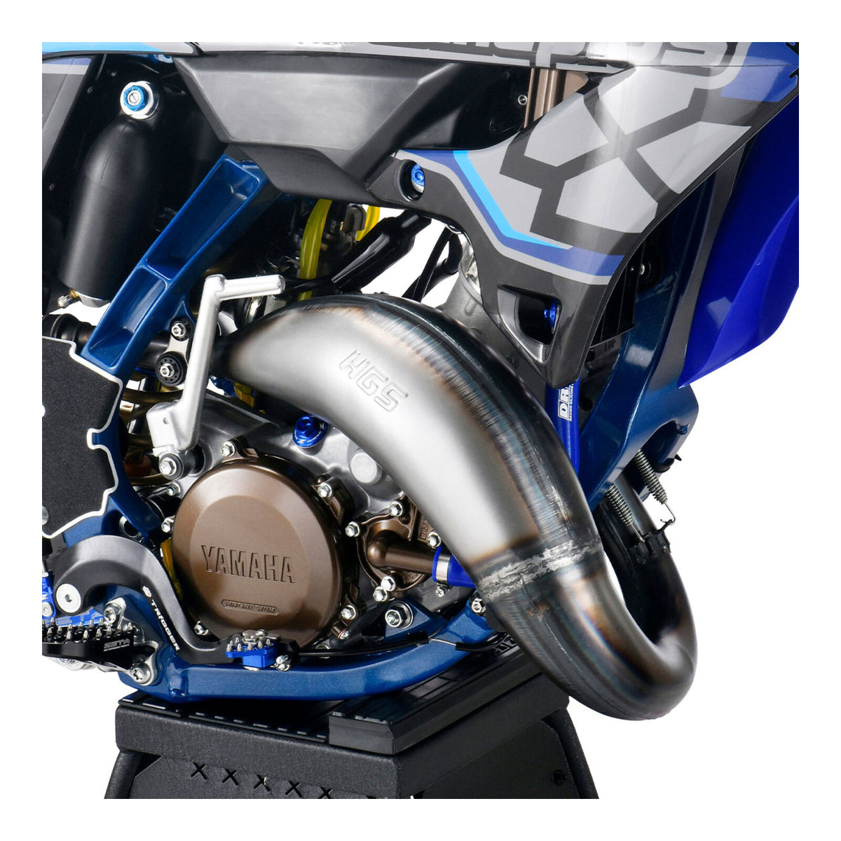 DRC Silicone Radiator Hose Kit - Yamaha YZ250FX / WR250F (2015–2019) - Blue