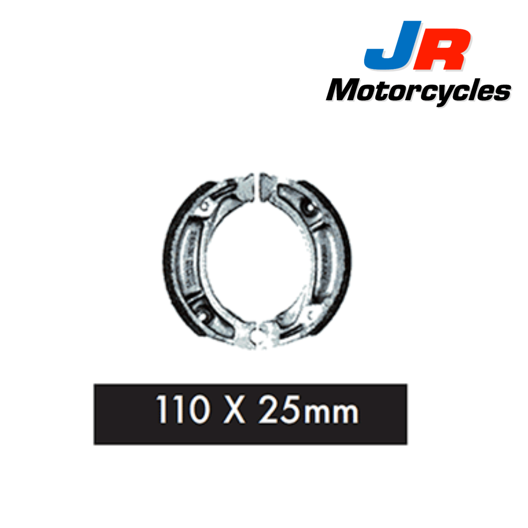 Brake Shoes and spring set 110mm x 25mm