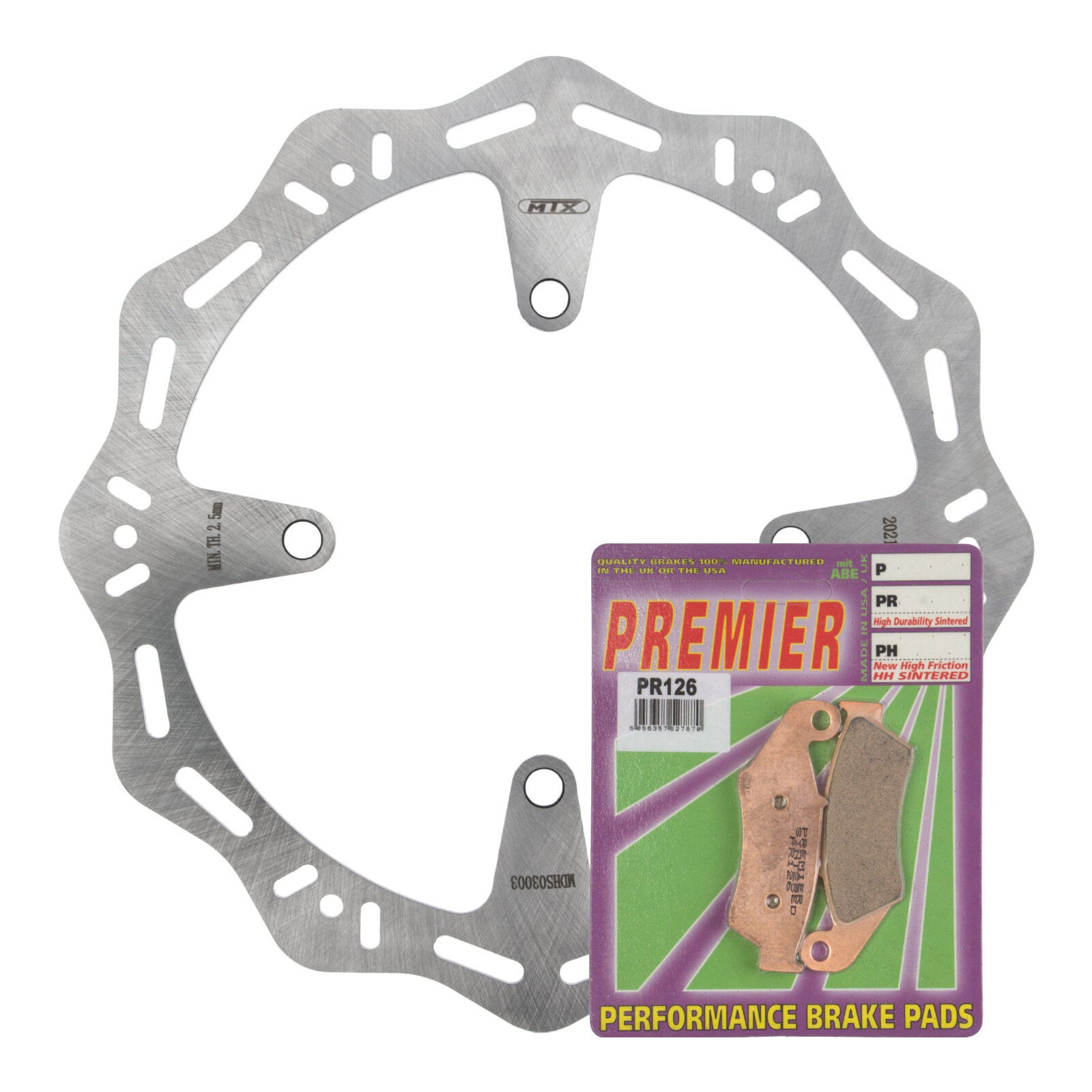 MTX Hornet Disk & Premier Pad Front Kit - Kawasaki