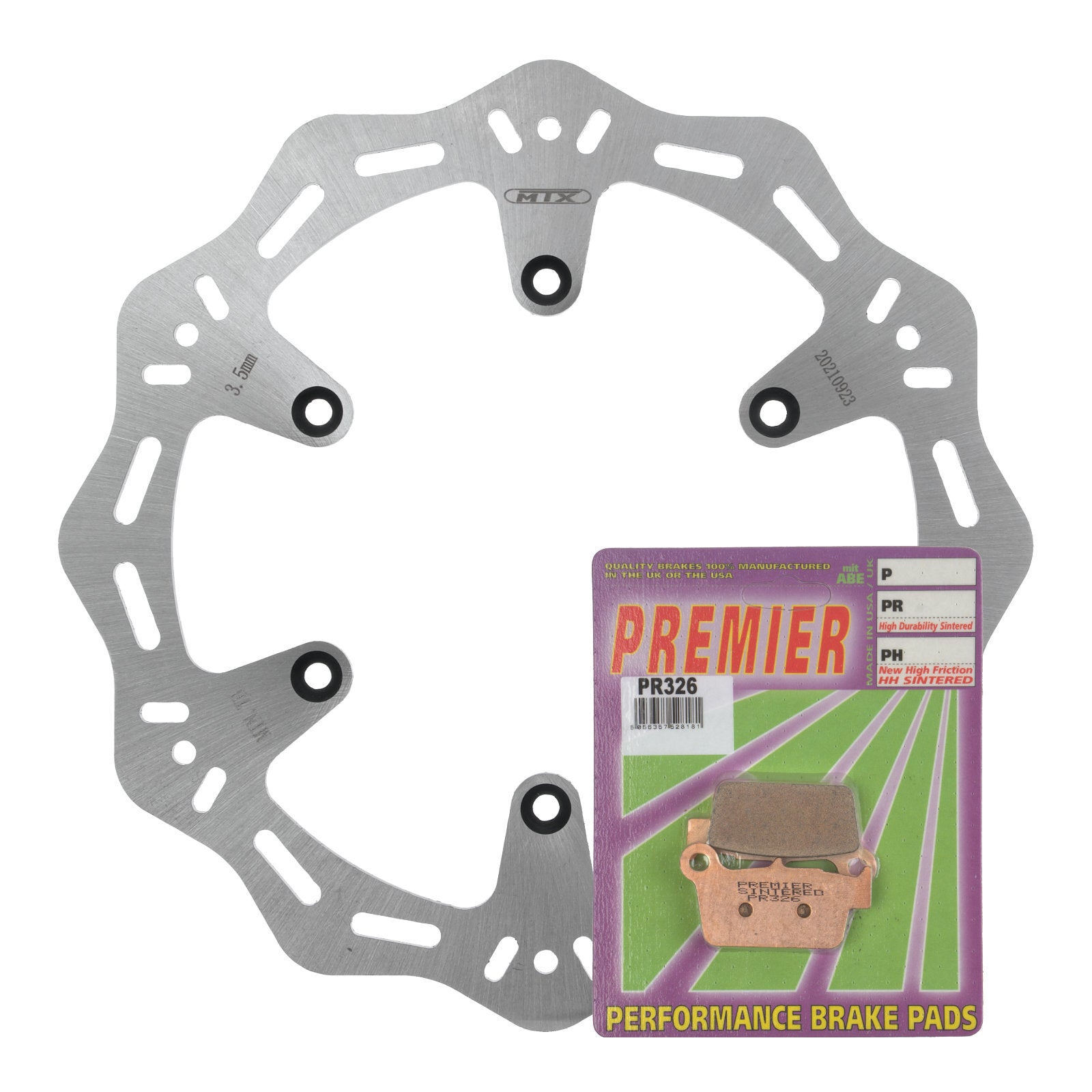 MTX Hornet Disk & Premier Pad Rear Kit - Yamaha