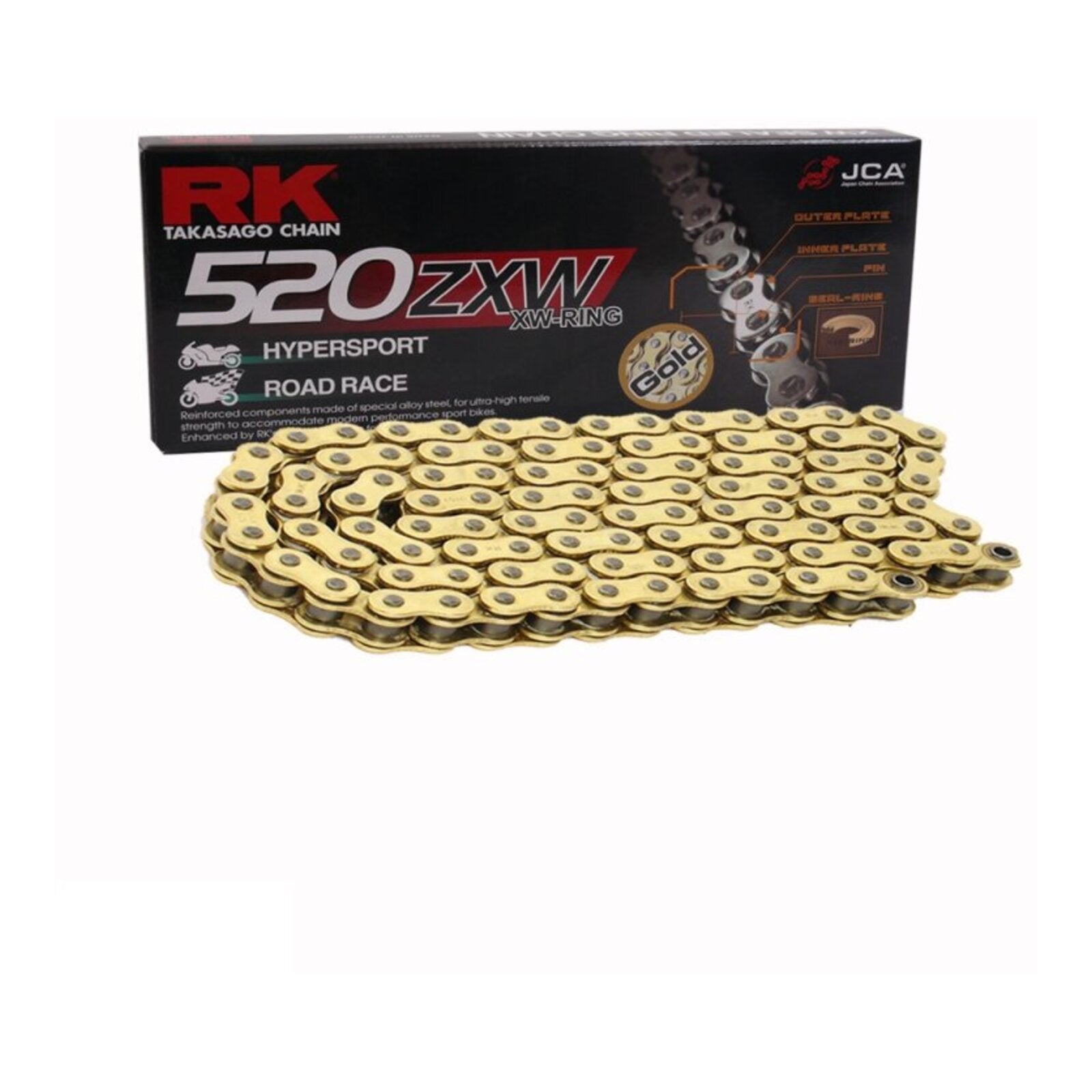RK 520ZXW XW-Ring Chain Hypersports - Gold