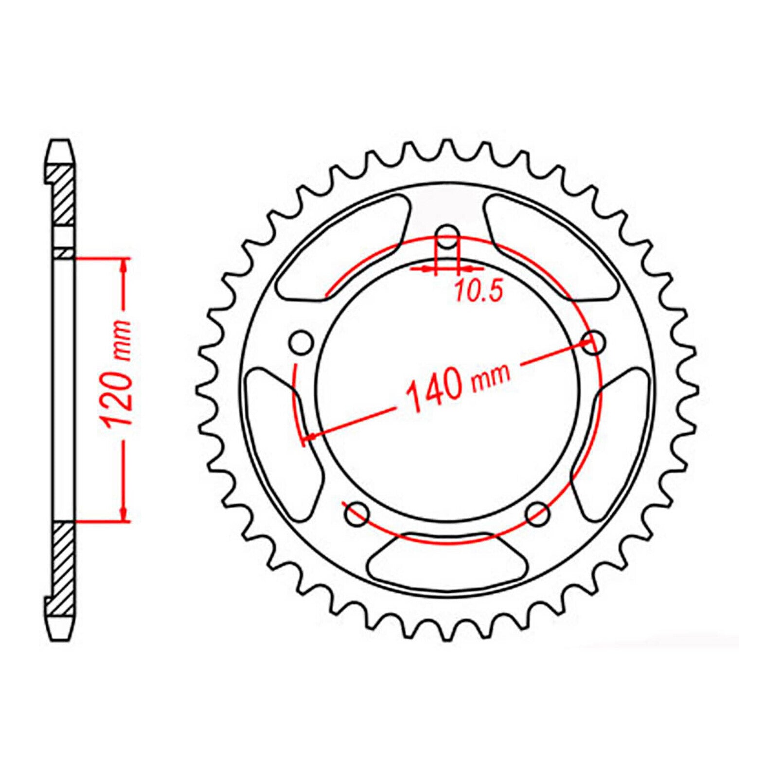 Sprocket Kit Suzuki GSXR1000 '07-'08 (K7-K8) Gold (econ) - GB530XRE 17