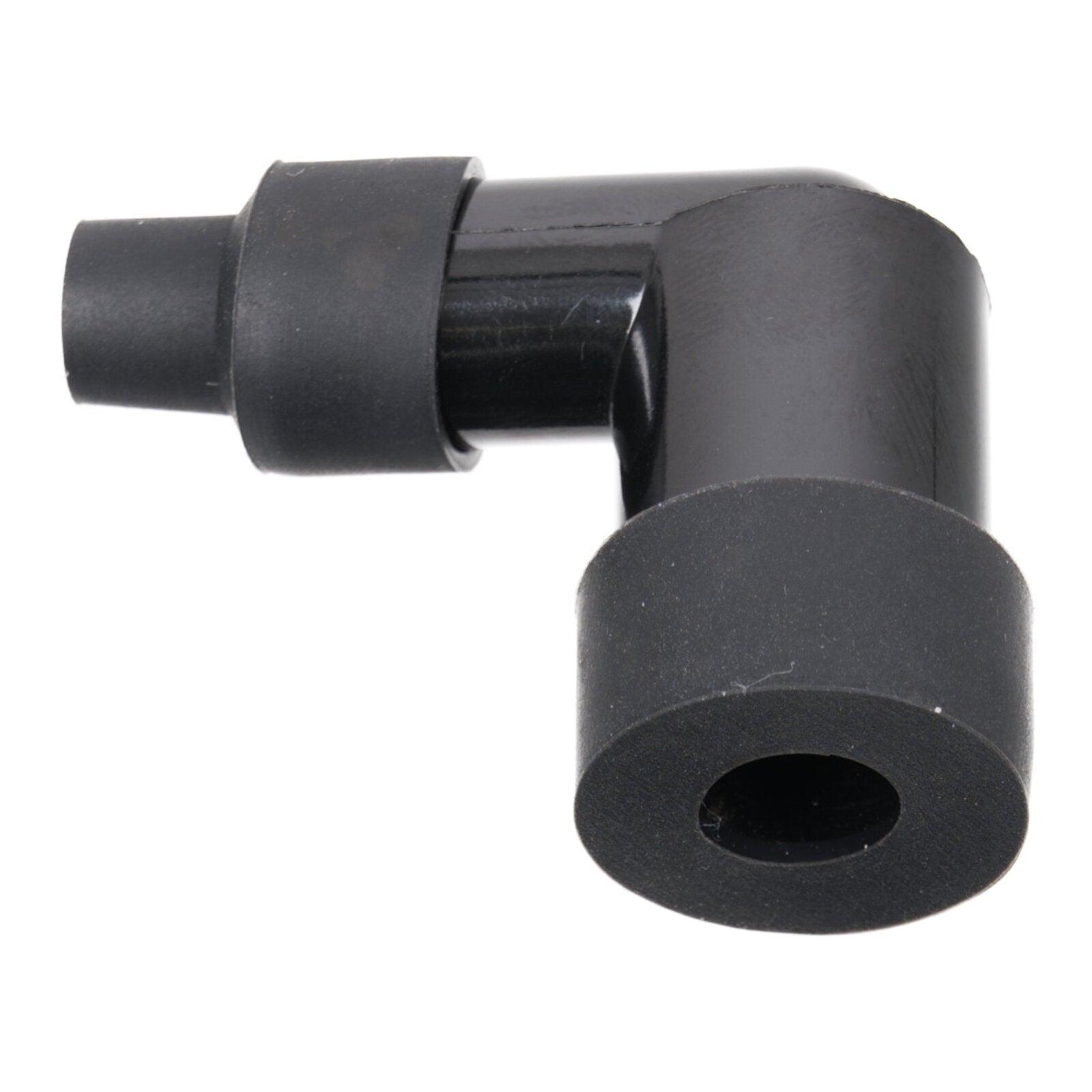 Whites Spark Plug Cap – Replaces LZFH – Right Angle – Black