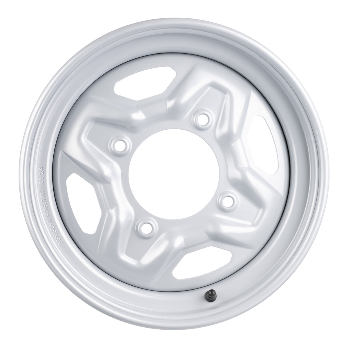 Whites ATV/UTV Steel Rim 14x6 Polaris Front 4/156 +40.2 - Silver