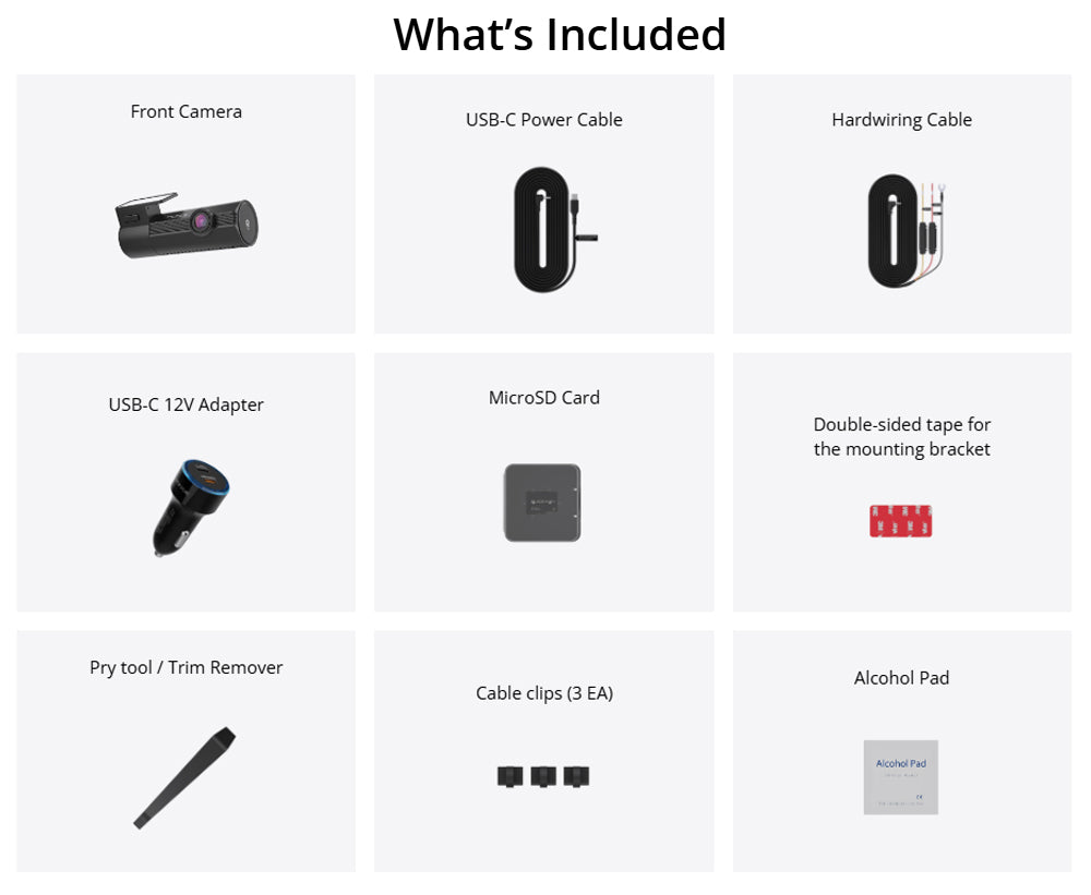 BLACKVUE ELITE 10 1CH - 4K FRONT CAMERA ONLY DASHCAM 64 GB