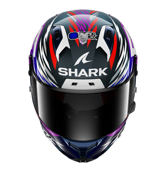 Shark AERON GP FIM RACING #2 Replica Zarco Signature 26 - Carbon/Violet/Chrome