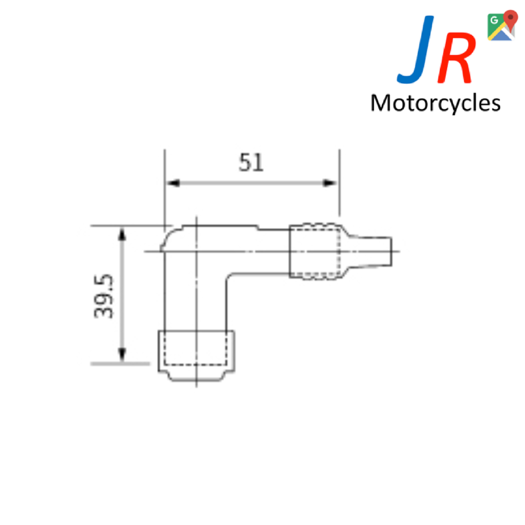 NGK LZ05F Spark plug cap (8368) 90 Degree elbow type, Replaces LB05F LD05F image 2