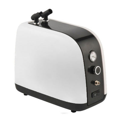 FORMULA AIRBRUSH COMPRESSOR 1/6HP WITH REGULATOR 0.4L TANK WHITE