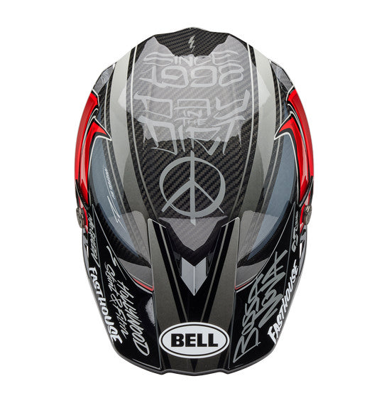 Bell MOTO-10 SPHERICAL Fasthouse DITD 25 Grey/Red