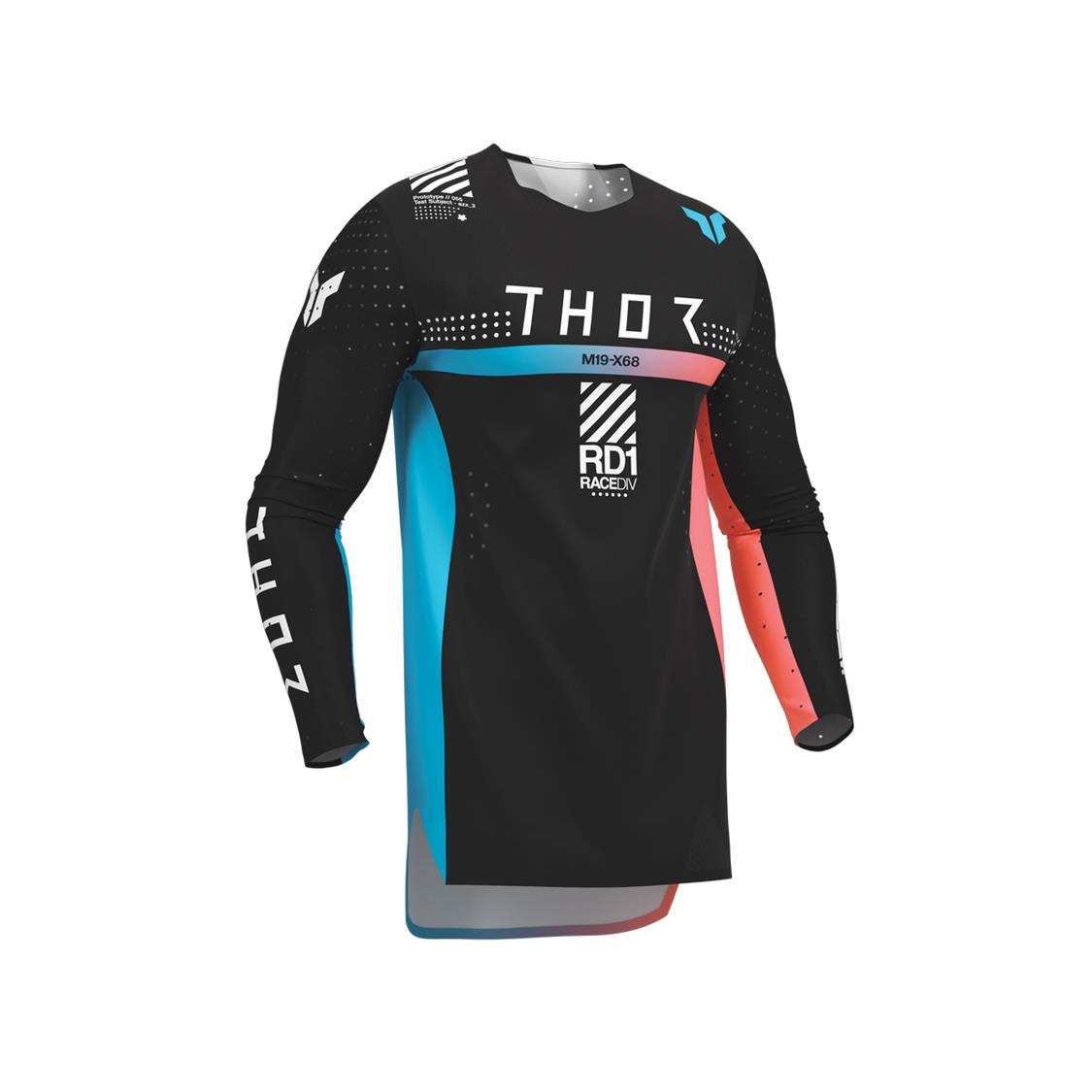 THOR MX JERSEY SPORTMODE SYNTH BLACK