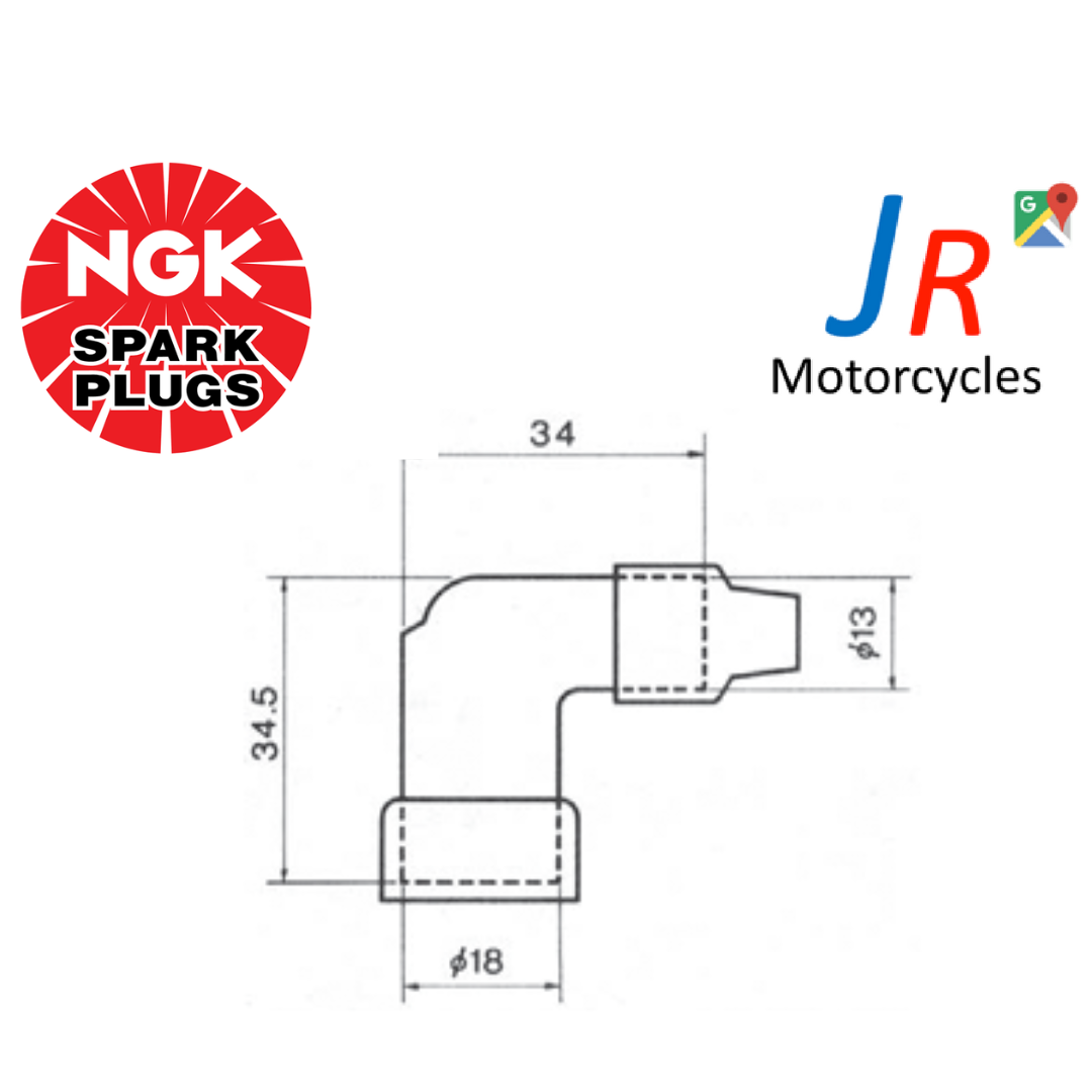 Genuine NGK LZFH Resistor Spark Plug Cap Black (8381) | Imported from Japan image 1