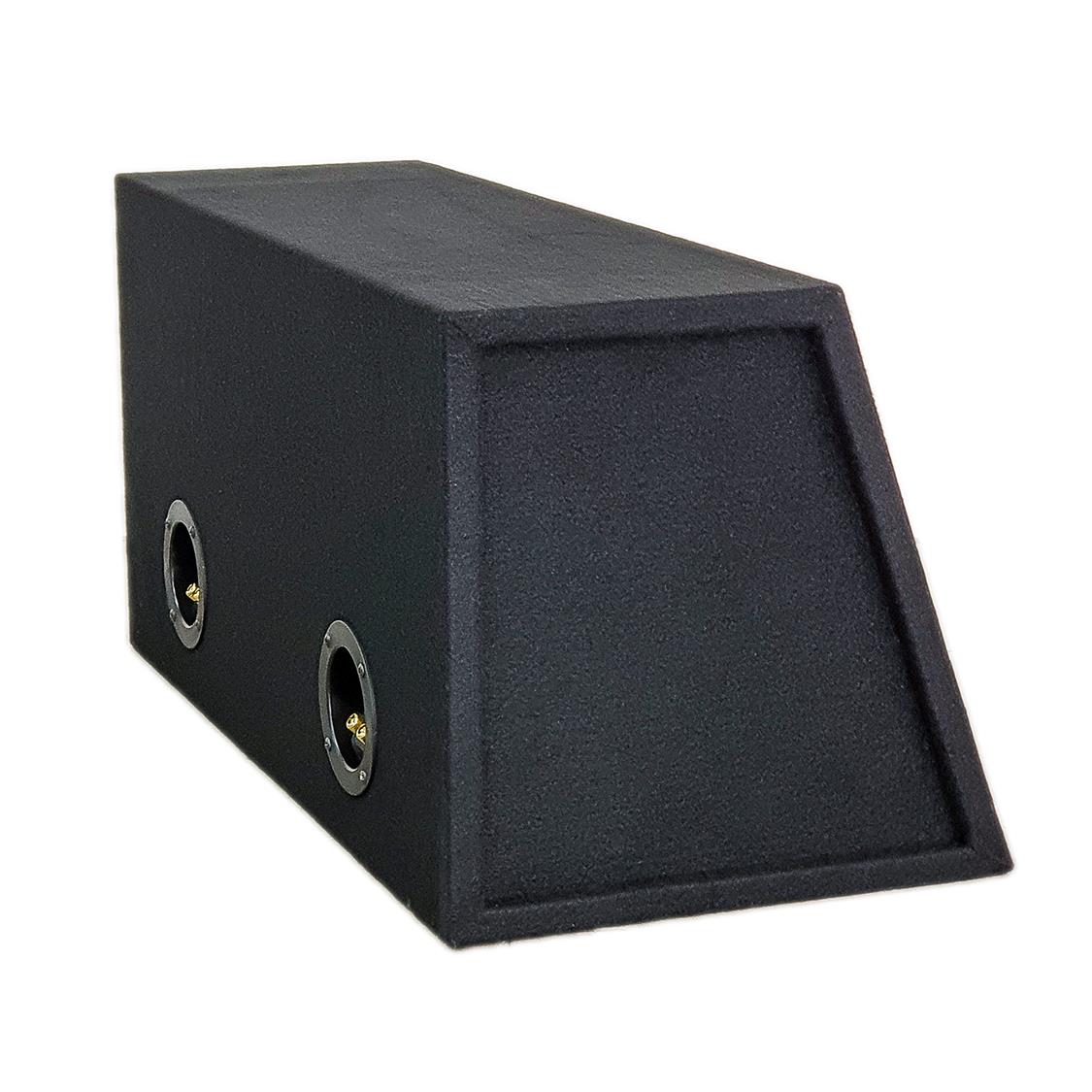 SUBWOOFER BOX FOR 2 x 12" SUB DOUBLE BLACK