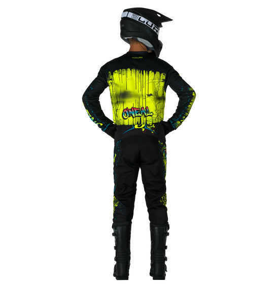 O'Neal Youth ELEMENT Rancid Jersey - Black/Neon