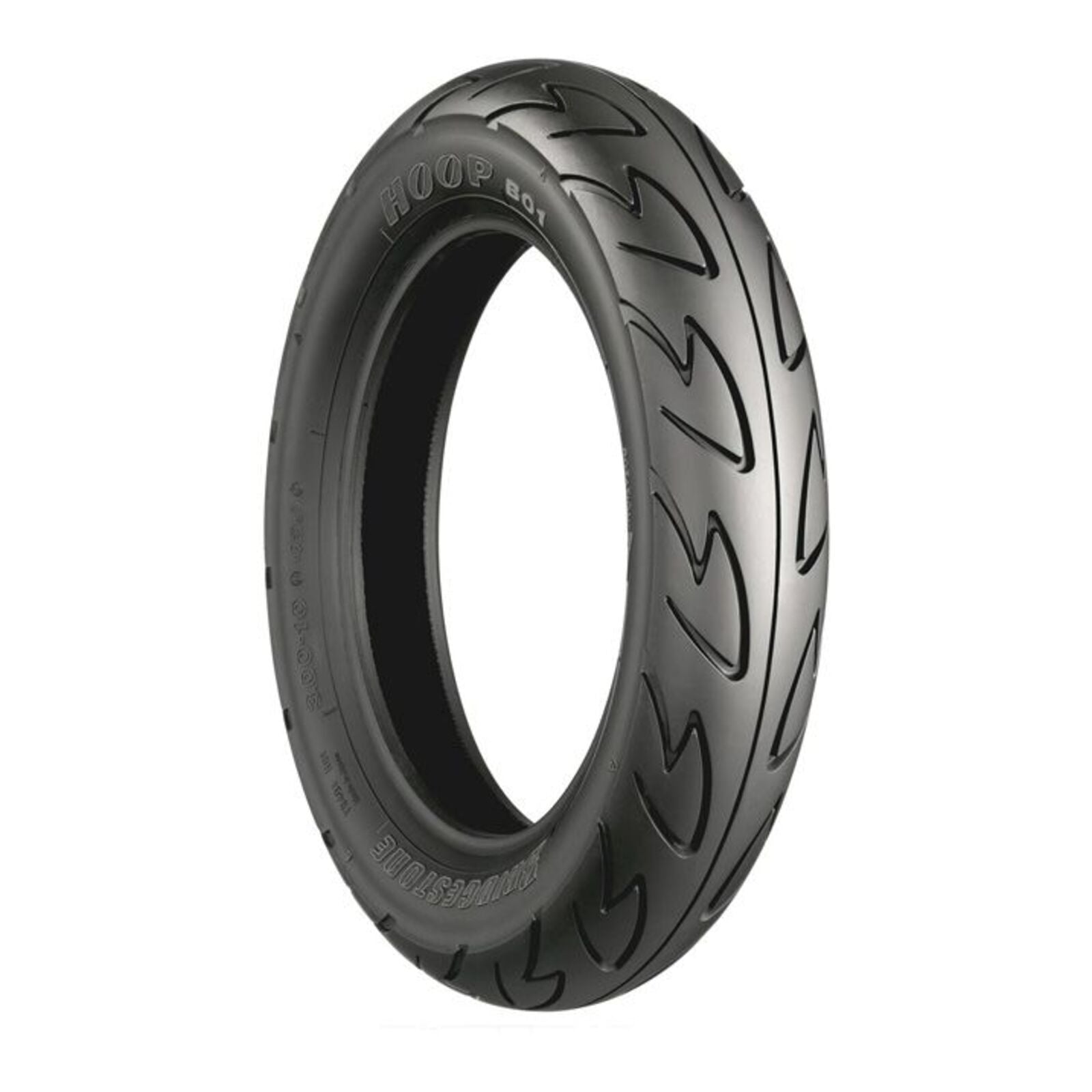 Bridgestone B01 Hoop 80/90-10 Front / Rear Scooter Tubeless Tyre (44J)