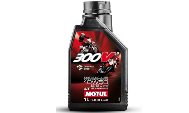Motul 300V Road Racing 4-stroke 100% Synthetic 4T RR 10W50 1L