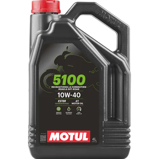 Motul Engine Oil Semi Synthetic 5100 4T 10W40 4L