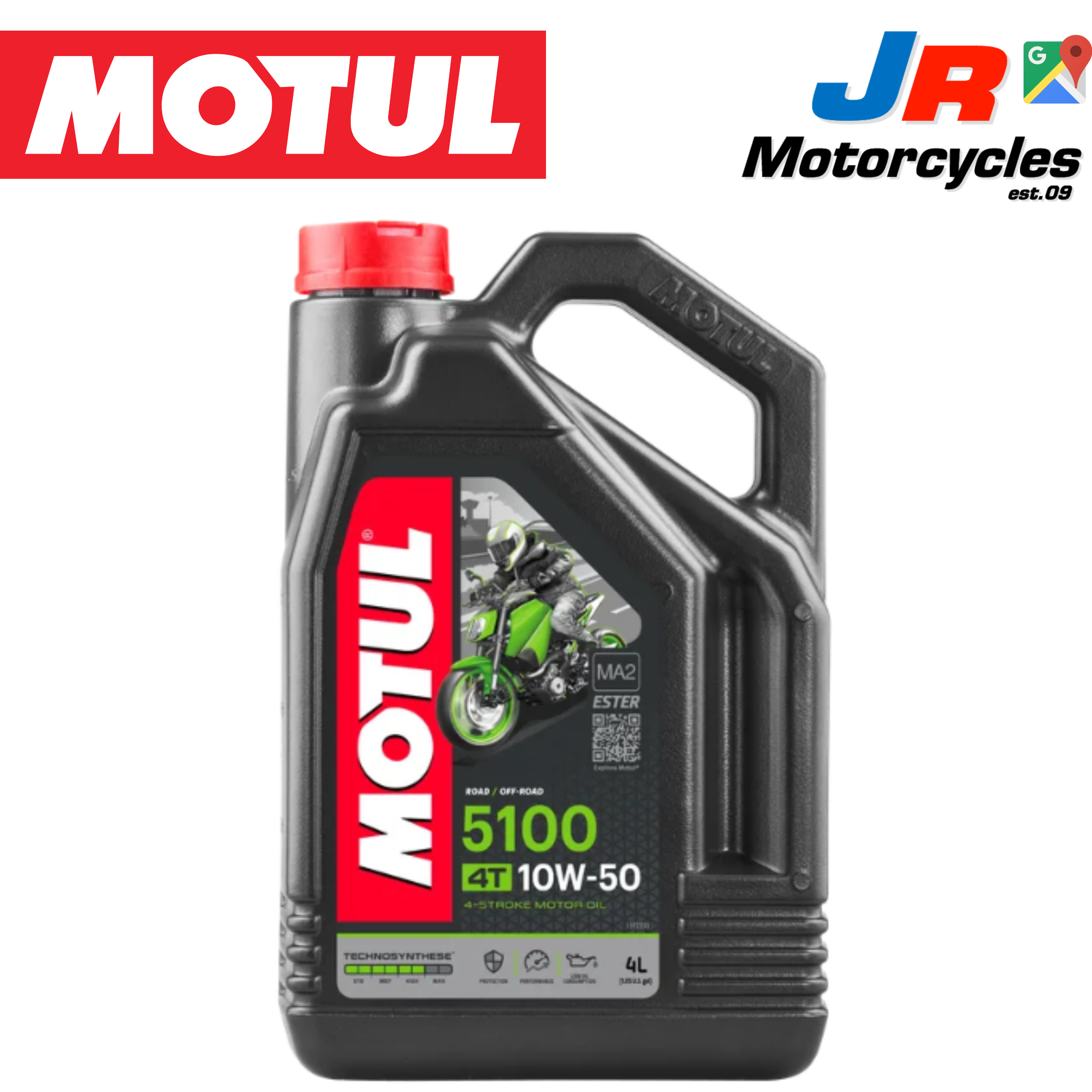 Motul 4 stroke Semi Synthetic Engine Oil 5100 4T 10W50 4L